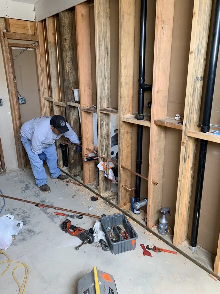 Commercial rough-in plumbing for Gas Line Repair in Greensboro